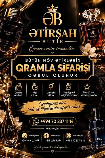 Ətirşah Butik – qoxunun zərif ünvanı - Bütün növ ətirlərin qramla
