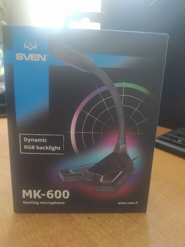 продаю микрофон: Игровой микрофон sven mk-600. тех. характеристики 53+3 дБ/1 кГц