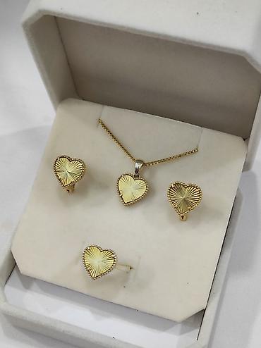 Серебряные наборы украшений: Серебро Италия Серебряный Набор Ванклиф ( сердечки) Серебро с — 3