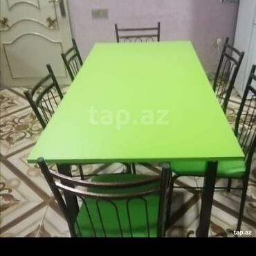 Restoran mebeli: Masa və stul dəsti Kafe Restoranlar ücün cox əlverişlidir. Tək tək — 8