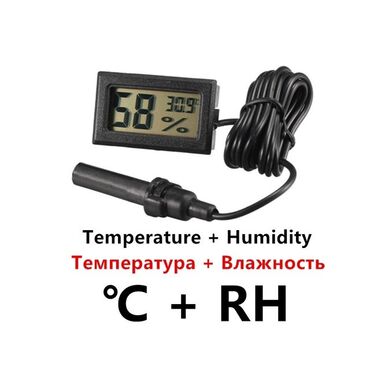 гигрометр: Мини-цифровой Внутренний датчик температуры и влажности с ЖК-дисплеем