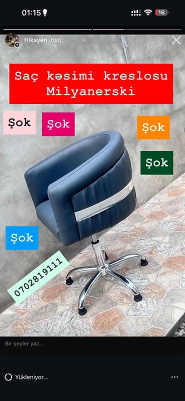 Salon, tibbi mebel: Yeni, Saç kəsimi kreslosu — 1