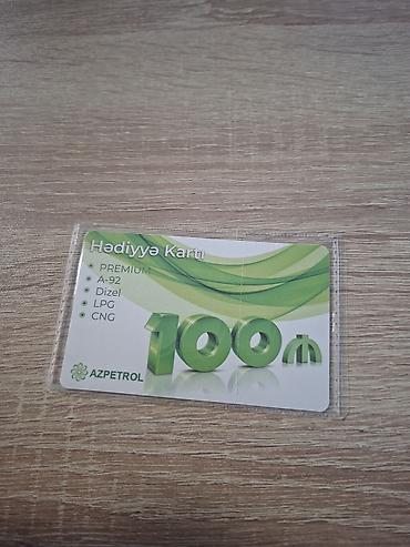 gift card: Azpetrol Hədiyyə Kartı – 100 AZN Xüsusiyyətlər: - Yanacaq növləri — 1