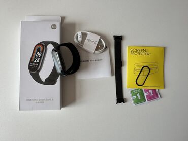 band 6: Yeni, Smart saat, Xiaomi, Sensor ekran, rəng - Qara