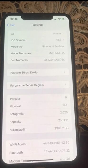 Apple iPhone: IPhone 11 Pro Max, 256 GB, Qızılı, Face ID — 9