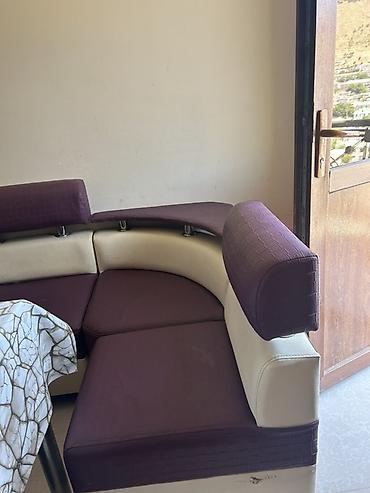 Диваны: Mətbəx üçün L formalı künc divan və masa dəsti - Dəst tərkibi: L — 3