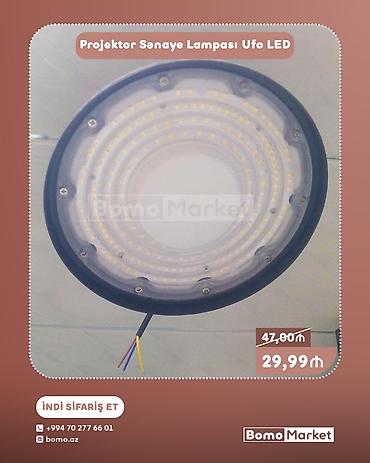 Projektor Sənaye Lampası – UFO LED - Yüksək parlaqlıq verən LED lalafo.az -da Projektor Sənaye Lampası – UFO LED - Yüksək parlaqlıq verən LED