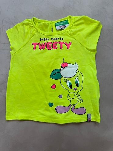 Futbolkalar: Futbolka, Qız üçün, 3 - 6 ay, Benetton — 7