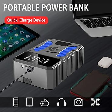Jump Starter + təkər nasosu 4-ü 1-də (8000 mah) Charging Output USB-C lalafo.az -da — 2 Jump Starter + təkər nasosu 4-ü 1-də (8000 mah) Charging Output USB-C — 2