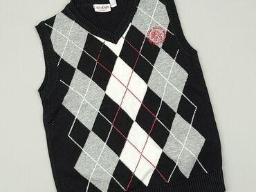 czarna kamizelka chłopięca: Sweater, 3-4 years, 98-104 cm, condition - Very good