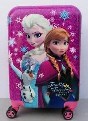 Rančevi, torbe i koferi: Dečiji set kofera i ranca – tema “Frozen” - Set od 3 dela: veliki — 23