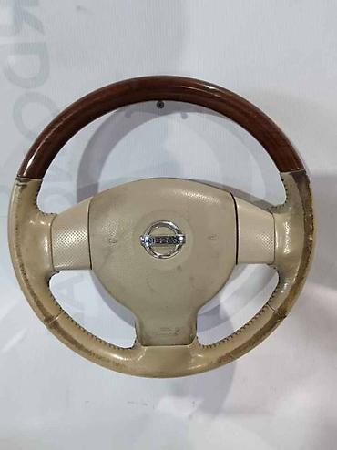 Ehtiyat hissələri: Məhsul: Nissan sükan çarxı - Orijinal Nissan sükan çarxı, bej dəri və — 1