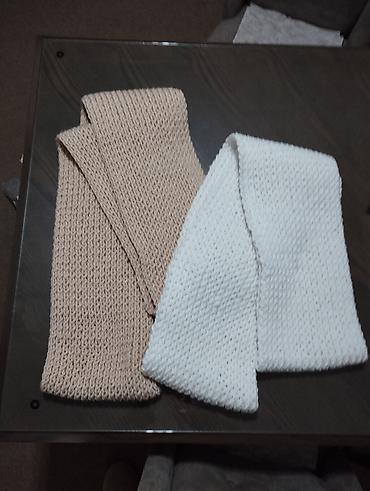 Šalovi: Šalovi novi 2 kom za 1500din, ručno pleteni, dupli. 200x20cm. Može i — 11