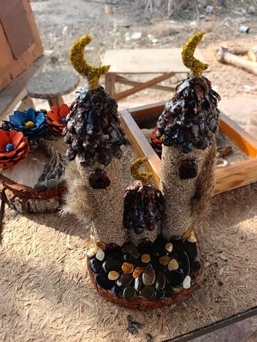 Şəkillər, tablolar: Məhsul: Dekorativ əl işləri – divar asılqanları - Material: təbii — 6