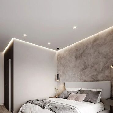 Натяжной потолок: Натяжной потолок Глянцевое, Матовое, 3D потолки Монтаж, Бесплатный замер, Гарантия — 10