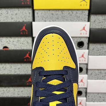 Кроссовки и спортивная обувь: Nike Dunk Low Retro “Midnight Navy/Varsity Maize” - Классическая — 3