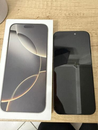 компью: IPhone 16 Pro Max, Колдонулган, 512 ГБ, Natural Titanium, Коргоочу айнек, Каптама, Куту, 94 %