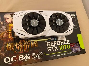 noutbuk ehtiyat hissələri: Видеокарта Asus GeForce GTX 1070, 8 ГБ