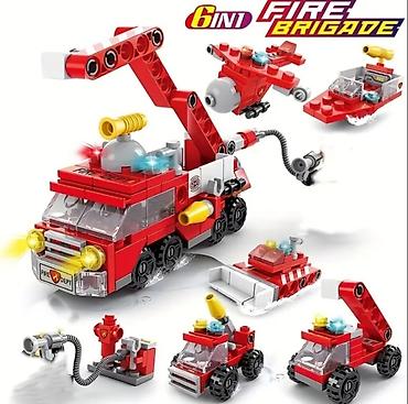 oyuncaq avtomat: “Fire Brigade 6-in-1” konstruksiya dəsti - Mövzu: Yanğınsöndürənlər — 1