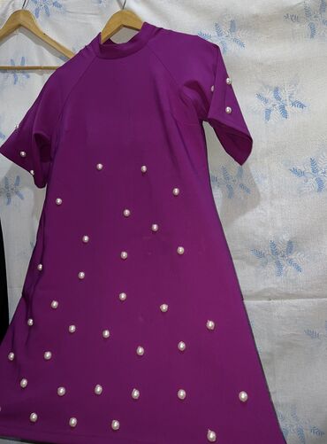 вязанное платье: Вечернее платье, С рукавами