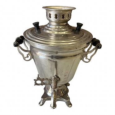 Samovarlar: Samovar – metal korpuslu, klassik kömür/od ilə işləyən model. 3litir — 1