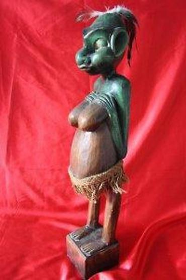 Figure: STARA DRVENA FIGURA ŽENE, RUČNI RAD, UNIKAT | Drvena figura žene iz — 11