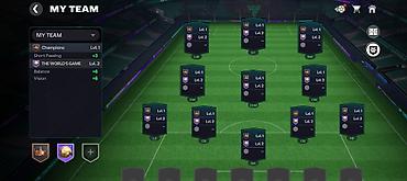 15 pro kredit: FIFA Mobile hesabı – güclü komanda və inkişaf etmiş heyət - OVR: 120+ — 2