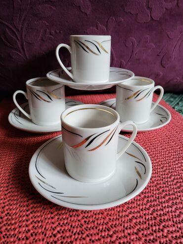 Kuhinjski setovi: Soljice nove za kafu 70te fena porcelan nemacke. Komada 4 u — 2