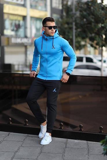 Trenerke: Muški sportski komplet – dukserica sa kapuljačom i donji deo trenerke — 1