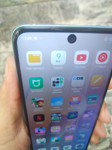 işlənmiş redmi note 8: Xiaomi Redmi Note 12, 128 GB, rəng - Göy, 
 Barmaq izi, Face ID, Sensor