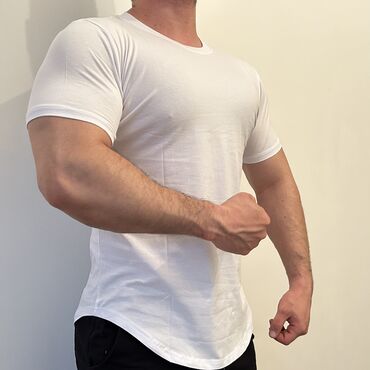 футболки для качалки мужские: Футболка XL (EU 42), цвет - Белый