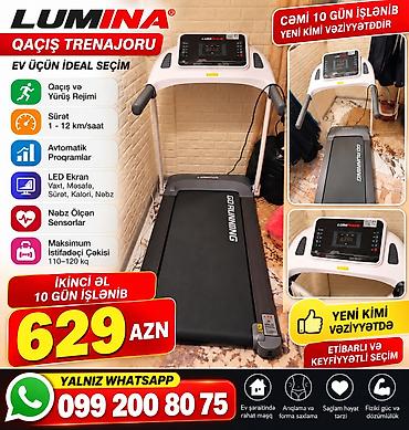 uvb lampa: LUMINA qaçış trenajoru – ev üçün ideal seçim. Xüsusiyyətlər: - Qaçış — 1