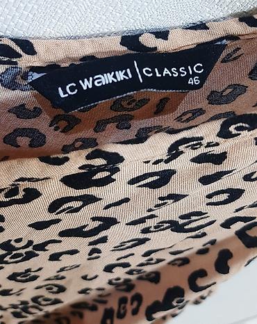 karabağ forması: LC Waikiki Classic, ölçü 46, leopard naxışlı qadın koftası/top. - — 2