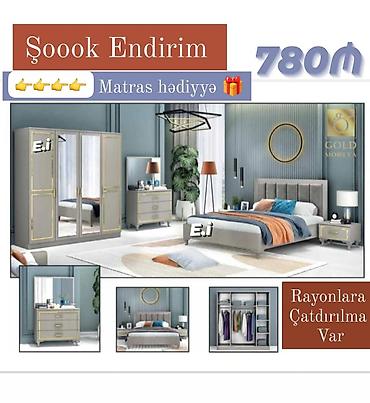 Yataq otağı dəsti – müasir dizayn Dəst tərkibi: - 3 qapılı, güzgülü lalafo.az -da Yataq otağı dəsti – müasir dizayn Dəst tərkibi: - 3 qapılı, güzgülü