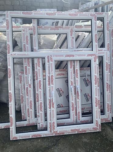 Plastik pəncərələr: Yeni İkiqat şüşə paketi Plastik pəncərə, Еni: 120 sm, Uzunluğu: 140 sm, Ödənişli quraşdırma — 1