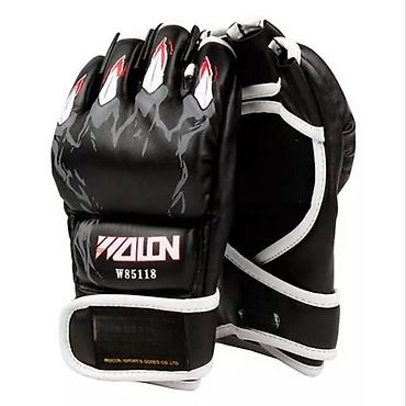icon majce: Rukavice za kikboks crne sa belim detaljima cs fitness. rukavice za — 1