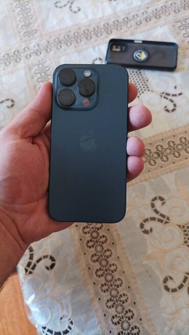 Apple iPhone: IPhone 15 Pro, 128 GB, Blue Titanium, Face ID