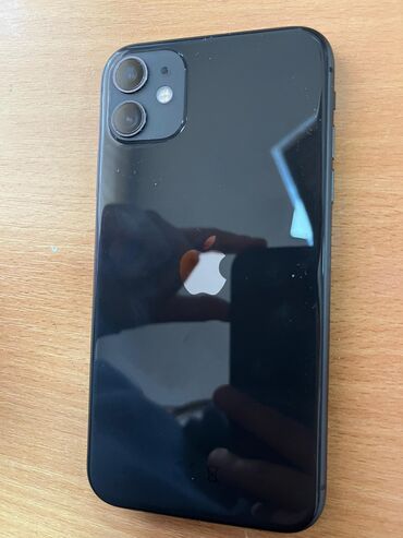 Apple iPhone: IPhone 11, Б/у, 128 ГБ, Jet Black, Защитное стекло, Чехол, 94 %