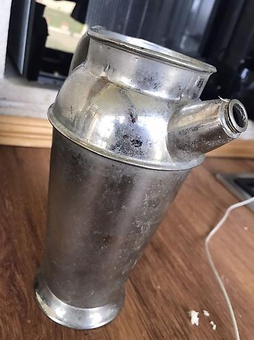 Çaydanlar və qəhvədanlar: Metal süzgəcli çay/qəhvə dəmləmə qrafinı - Material: metal (gümüşü — 1