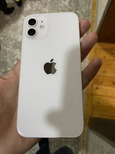 Apple iPhone: IPhone 12, 64 GB, Ağ, Face ID, Simsiz şarj, Sənədlərlə