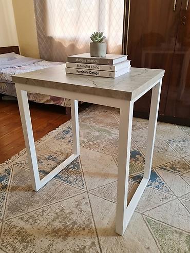 study table: Журнальный/приставной стол в современном стиле - Форма: квадрат - — 2