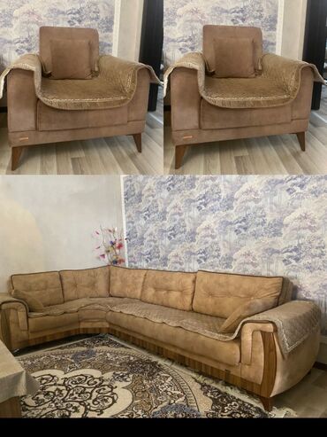 madeyra künc divanları: Künc divan hər iki tərəf açılır ölçü 1.90/2.80 Damla firmasıdi