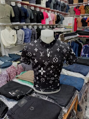 Рубашки: Мужское поло, Louis Vuitton, 2XS (EU 32), цвет - Черный