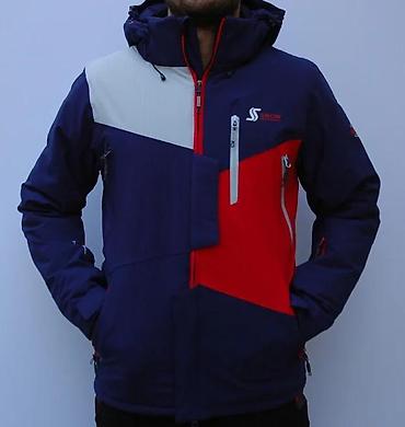 stari tech fleece: Ski/snowboard jakna – muški model, trobojna (tamno plava, crvena — 5
