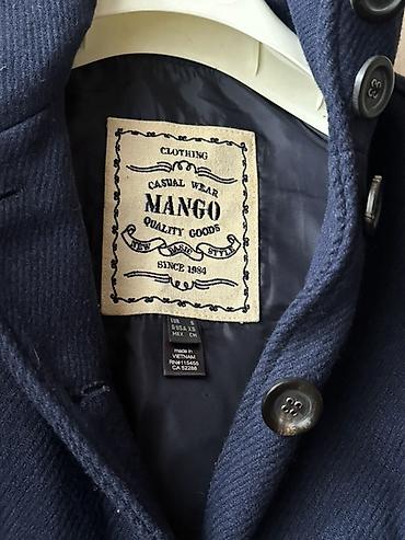 pol palto: Palto, Mango, S, M, rəng - Göy — 2