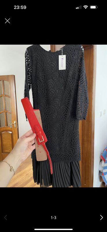 вечернее платье кружево: Вечернее платье, Классическое, Короткая модель, С рукавами, S (EU 36), M (EU 38)