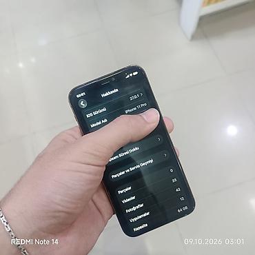 11pro makx islenms: IPhone 11 Pro, 64 GB, Qızılı, Face ID — 2