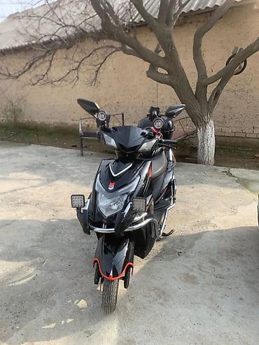 Скутеры: Скутер Skillmax, черный, с богатым комплектом освещения и туристским — 11