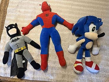 oglan usagi ucun oyuncaqlar: Batman Spiderman Sonic oyuncaqları. Ayrı ayrılıqda satılır — 1