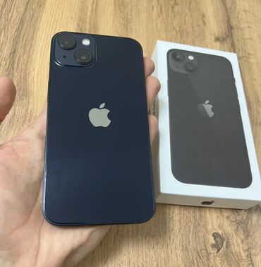 IPhone 13, Б/у, 128 ГБ, Черный, Защитное стекло, Коробка, 95 %